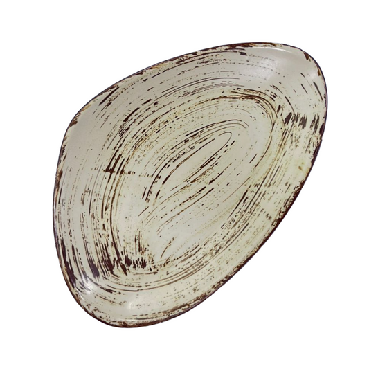 Brown Brush - Triangle Platter