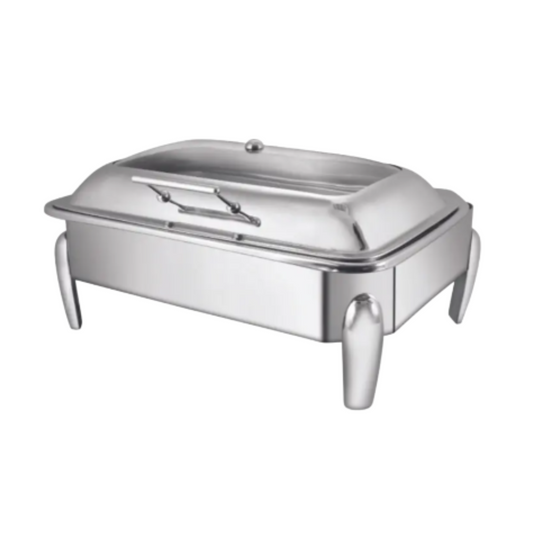 Rectangle glass lid chafing dish - 12 Ltr.