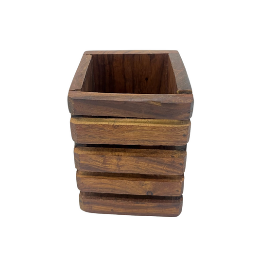 Wooden Cutlery Holder Square (small)