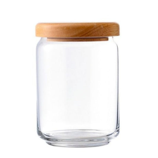 Pop Jar With Wooden Lid 650ml