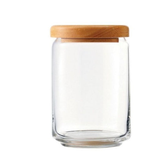 Pop Jar With Wooden Lid 750ml