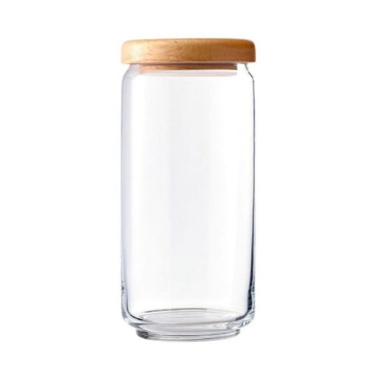 Pop Jar With Wooden Lid 1000ml
