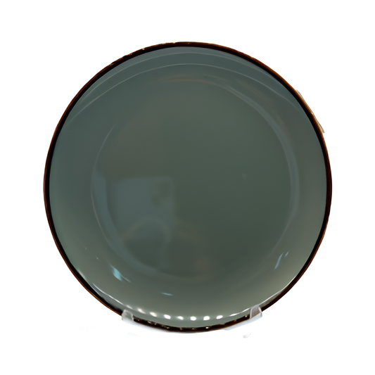 Cadet Grey - Round Rimless Plate