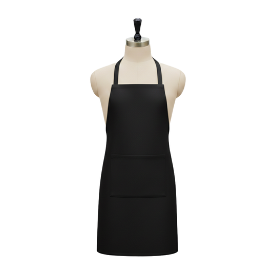 Full Apron Black Plain