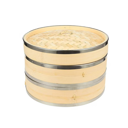Wooden 2 Layer Dimsum Basket With LID