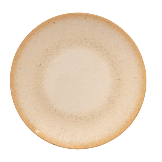 Iris Beige - Round Rimless Plate