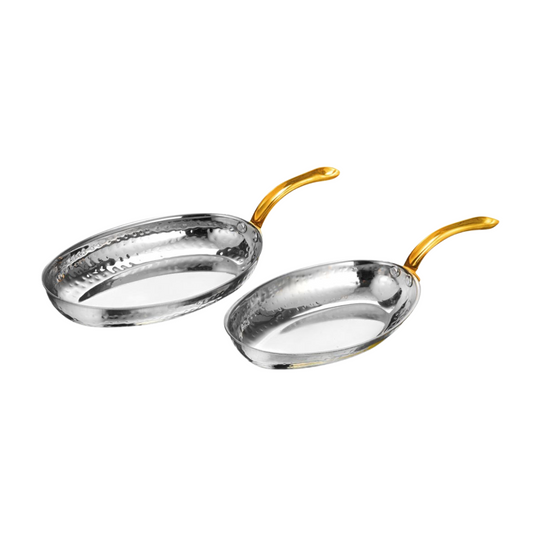Oval Pan - Brass Handle