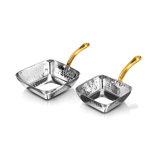 Square Pan - Brass Handle