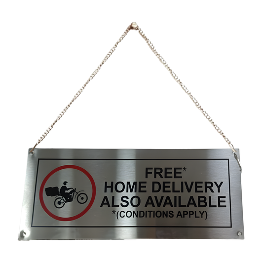 Home Delivery Available Sign