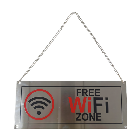 Free WIFI Zone Sign