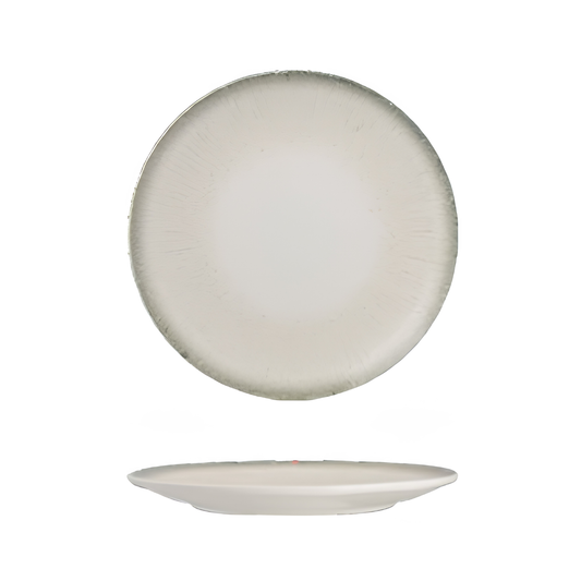 Iris Grey - Round Rimless Plate