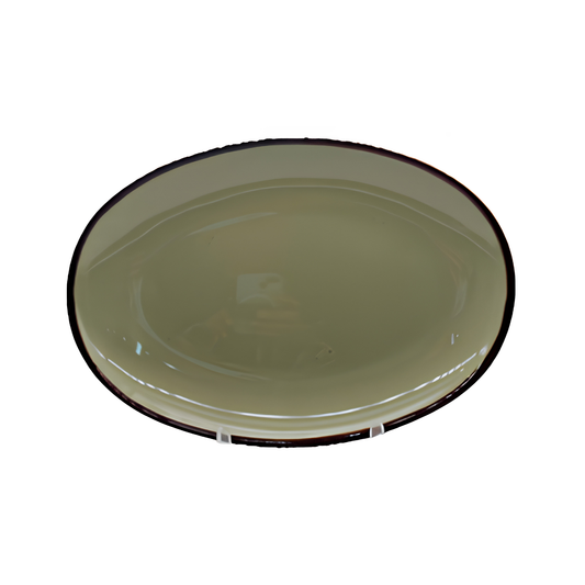 Sage Green - Oval Plate