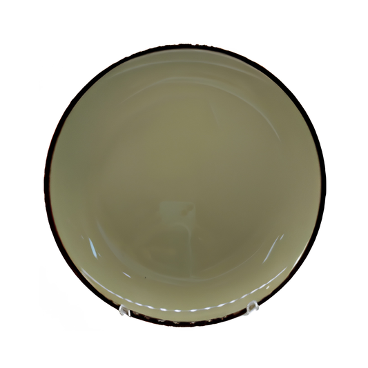 Sage Green - Round Rimless Plate