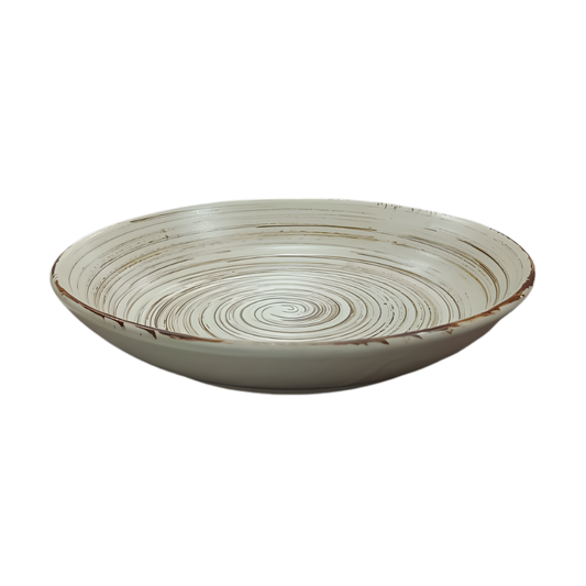 Brown Brush - Pasta Plate