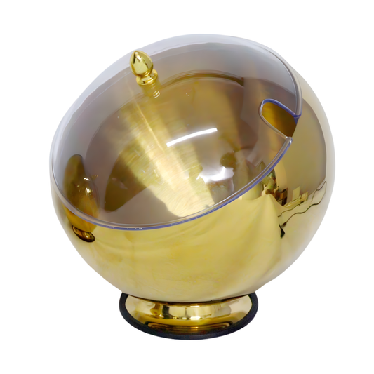 Golden Oblique Bowl With Cover Big
