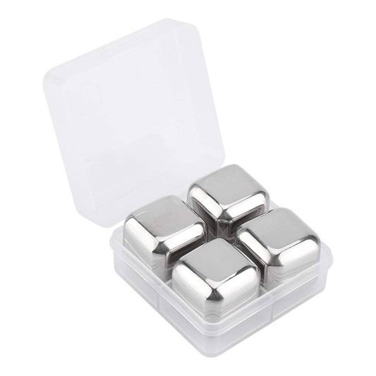 Steel Ice Cube Set of 4