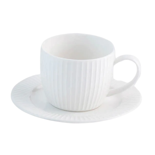 White Tea Cup & Saucer