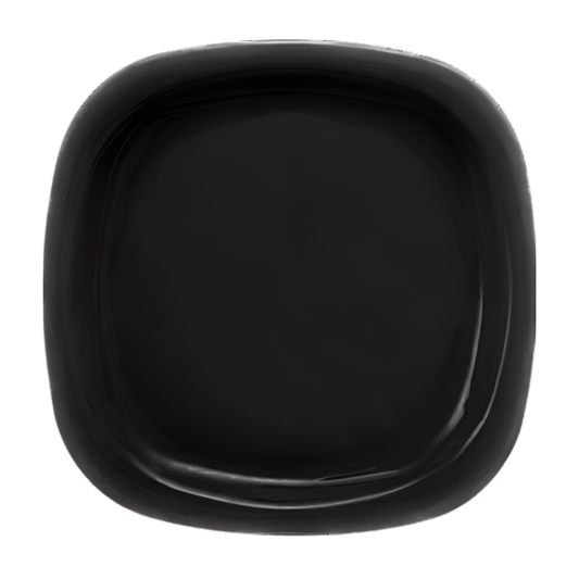 Square Small Plate 7.5" Black
