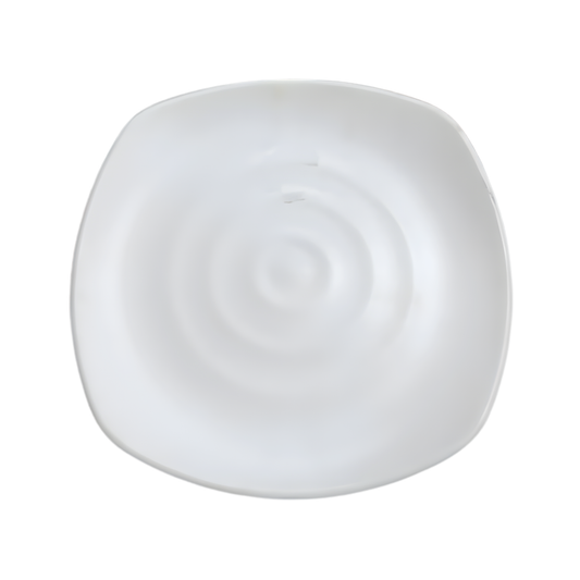 Japanese Square Medium Plate White