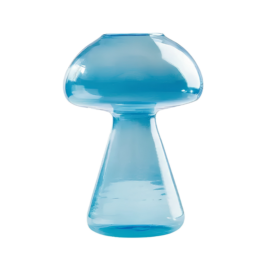 Fancy Cocktail Glass Mushroom Blue